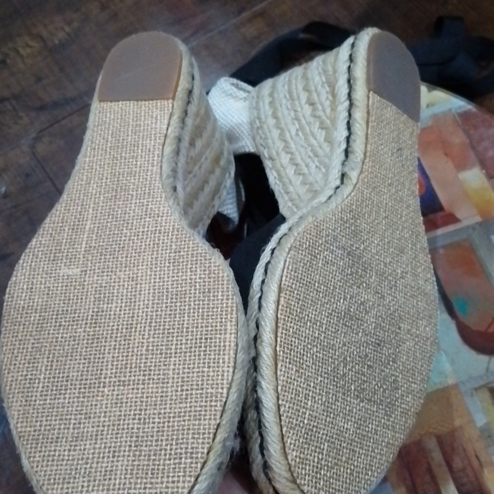 D4 💐Tommy Hilfiger 10 espadrille lace up sandals - Picture 11 of 12